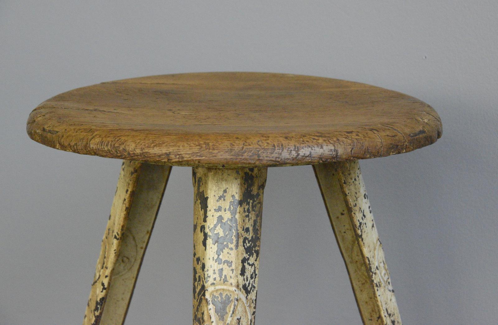 Industrial Factory Stool by Rowac, circa 1920s 3