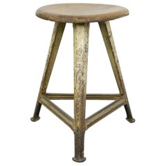 Industrial Factory Stool by Rowac, circa 1920s