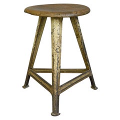 Industrial Factory Stool by Rowac, circa 1920s