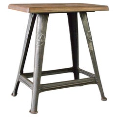 Industrial Factory Stool By Rowac Circa 1920s