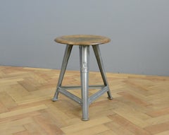Industrial Factory Stool by Rowac, circa 1930s