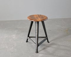 Industrial Factory Stool By Rowac Circa 1930s