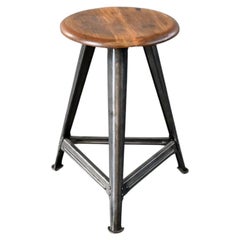 Industrial Factory Stool By Rowac Circa 1930s