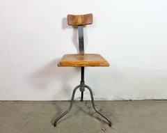 Industrial Factory Swivel Chair, 1950s