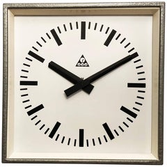 Used Industrial Factory Wall Clock by Pragotron