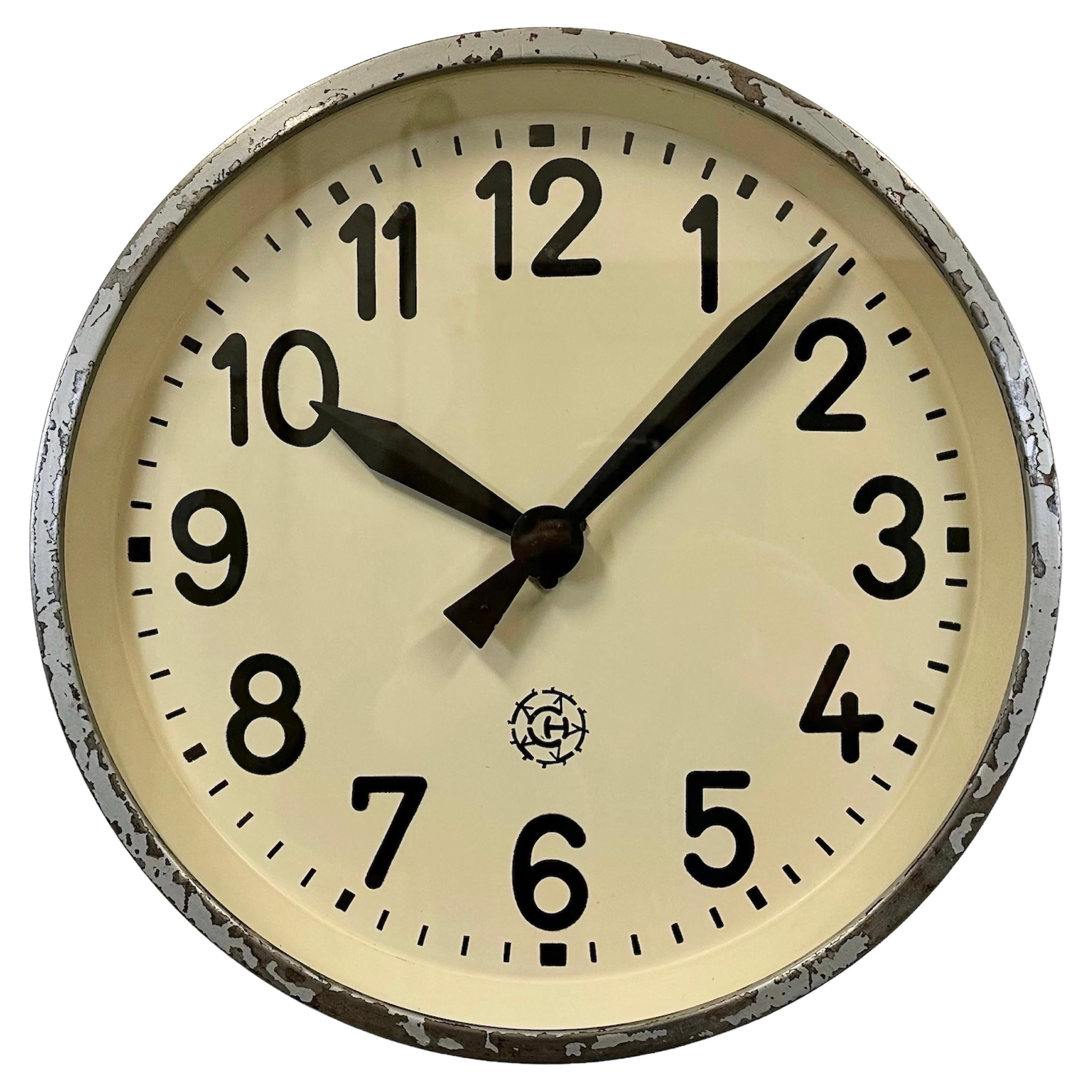 Brille Industrial Wall Clock at 1stDibs brille clock, industrial wall