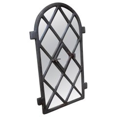 Industrial Farmhouse Mirror, with Hatch