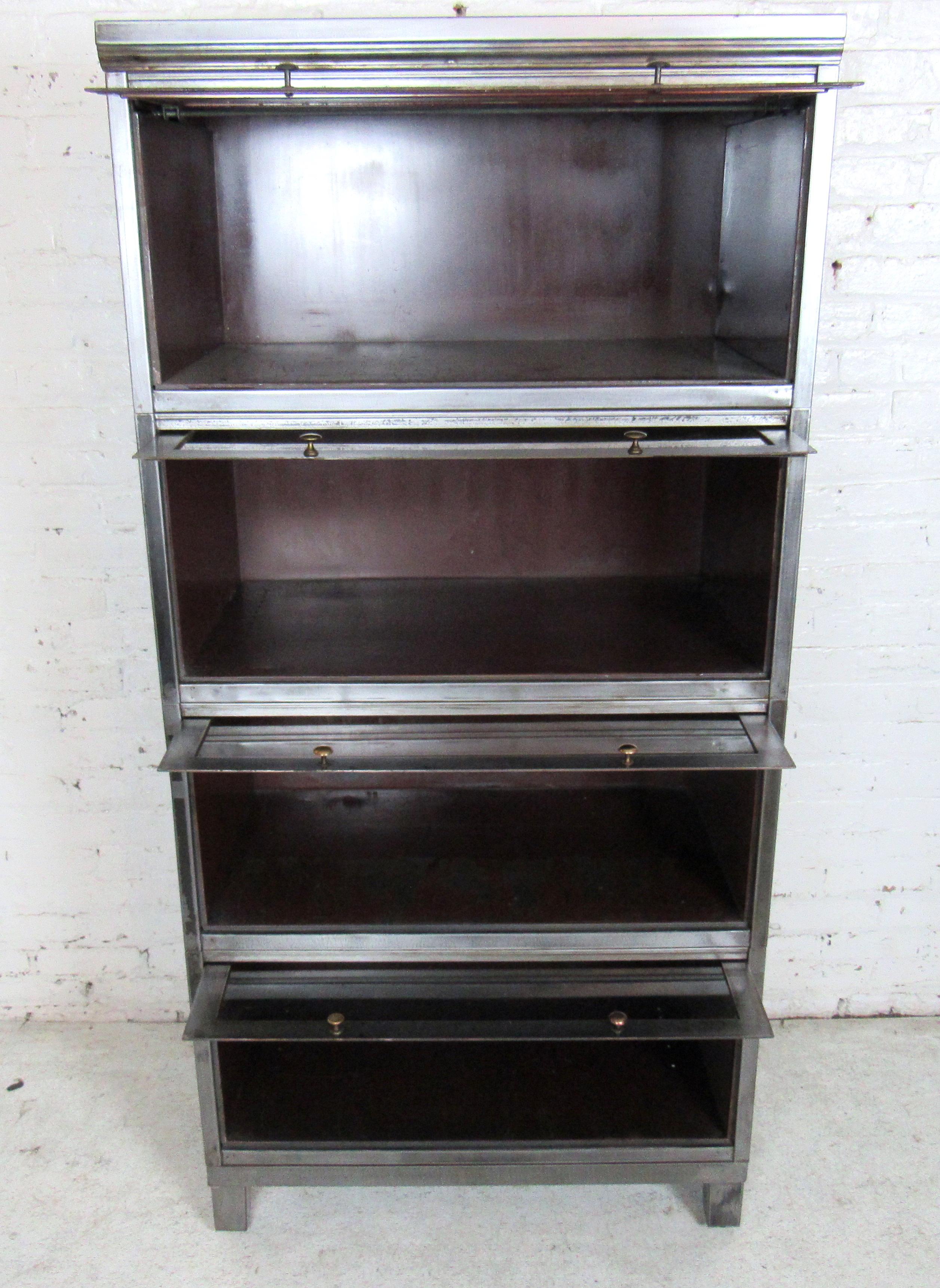 Industrial Finish Barrister Bookcase 1