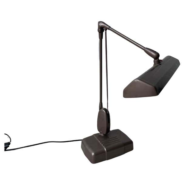 Industrial Floating Metal Lamp by Dazor USA , Signed For Sale at 1stDibs
