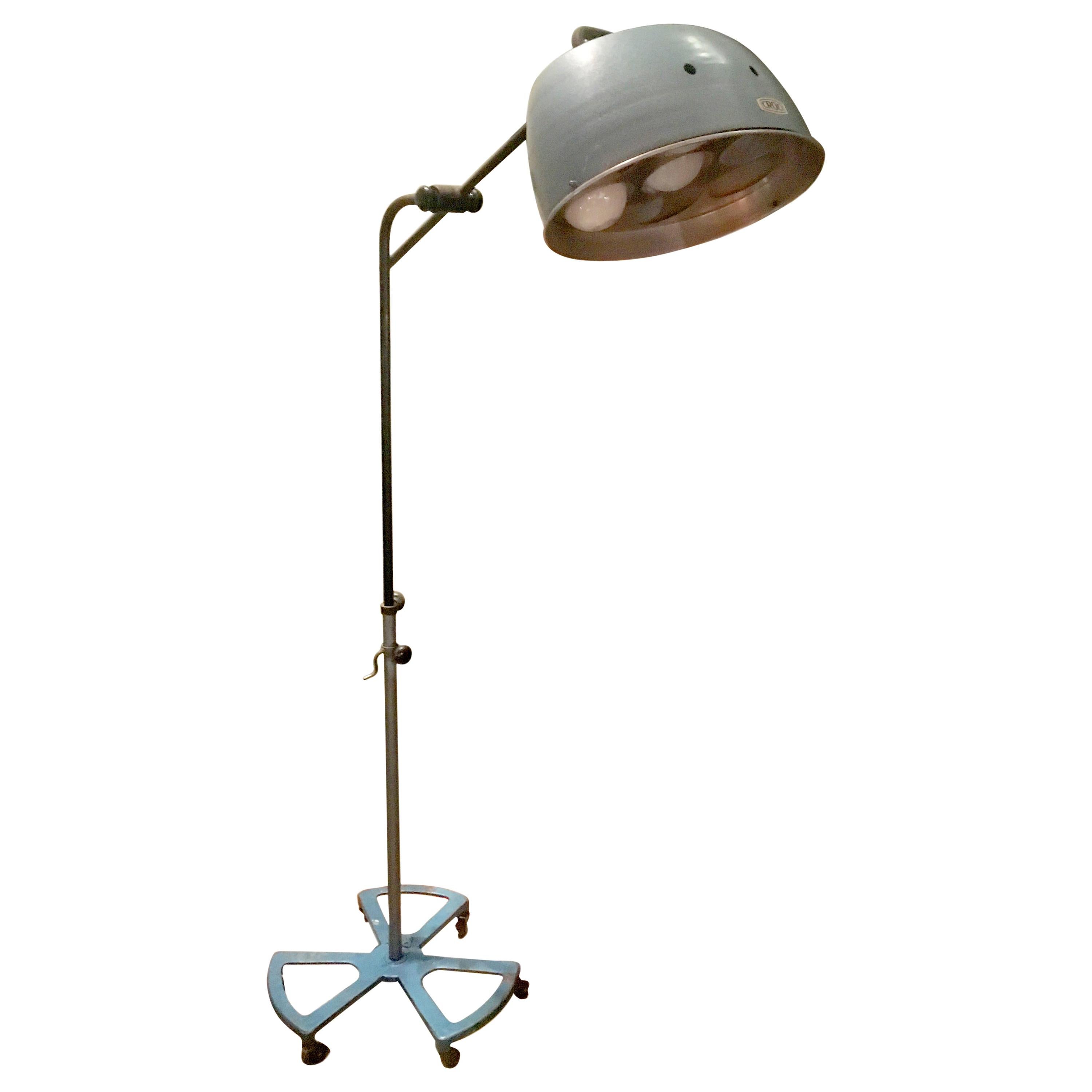 Industrial Floor Lamp, a Beautiful Levallois Sociét�é Anonyme R.G., 1940