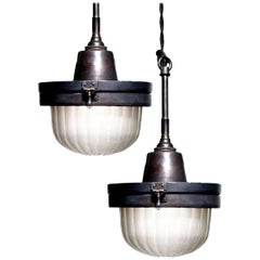 Industrial Fluted Dome Pendants