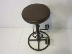 Industrial Folk Art Bicycle Stool