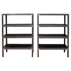 Industrial Four-Tier Steel Shelving Units