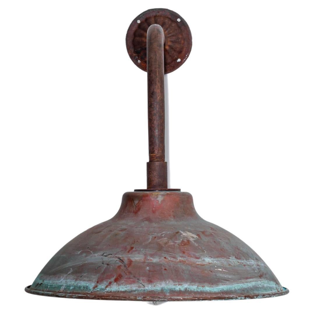 Industrial French Copper Wall Sconce