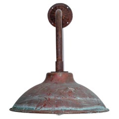 Industrial French Copper Wall Sconce