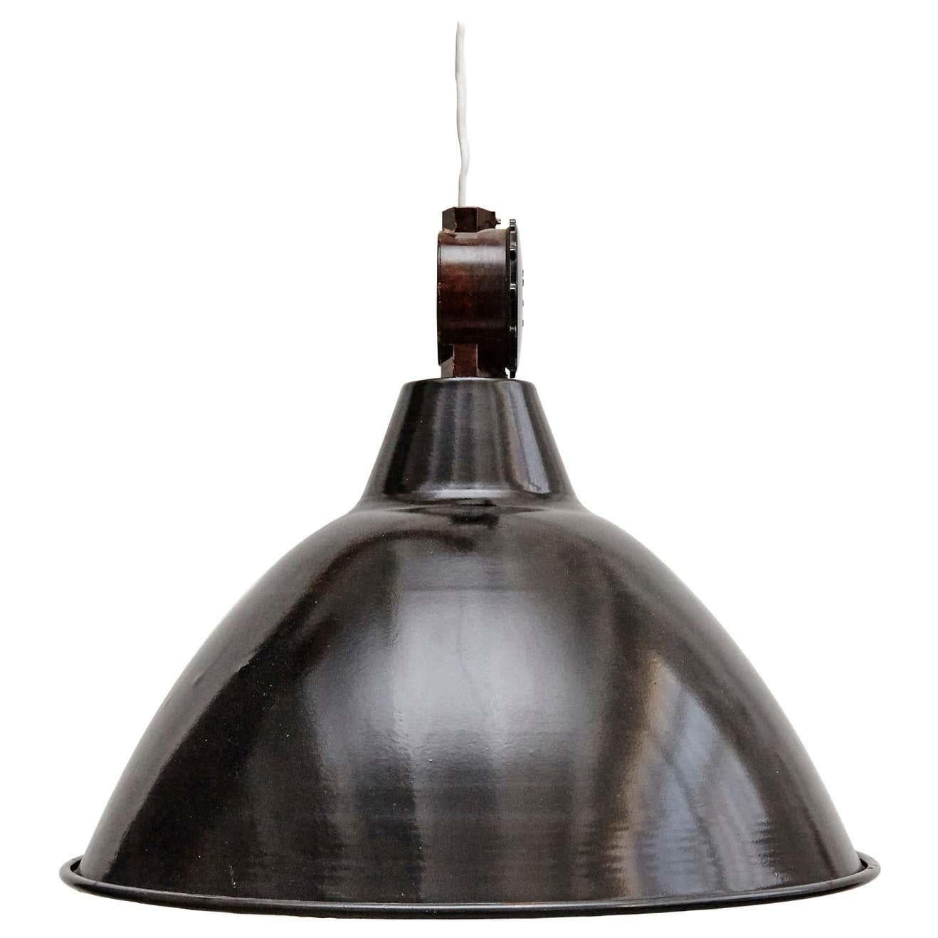 Lampada industriale francese, 1950 circa In condizioni buone in vendita a Barcelona, ES