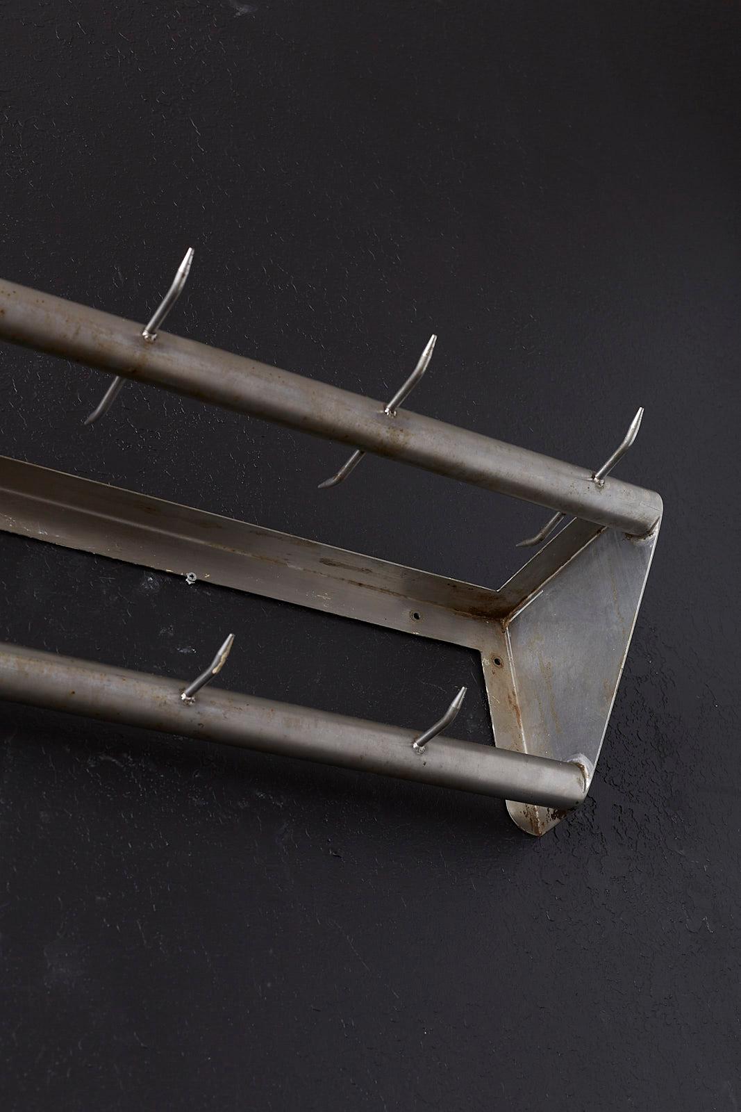Industrial French Steel Butchers Meat Rack or Pot Rack 2