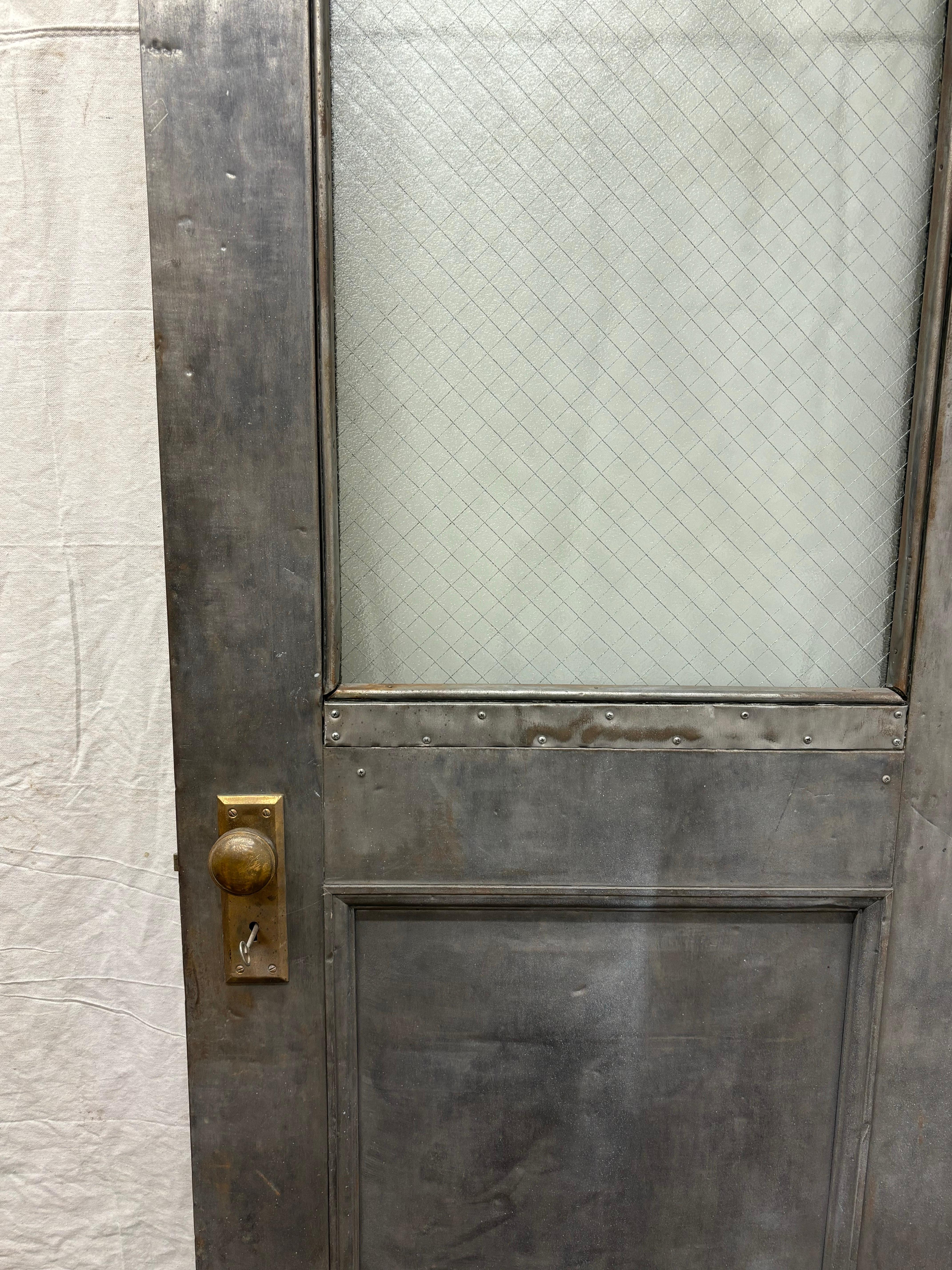 American Industrial Galvinized Metal Door 83