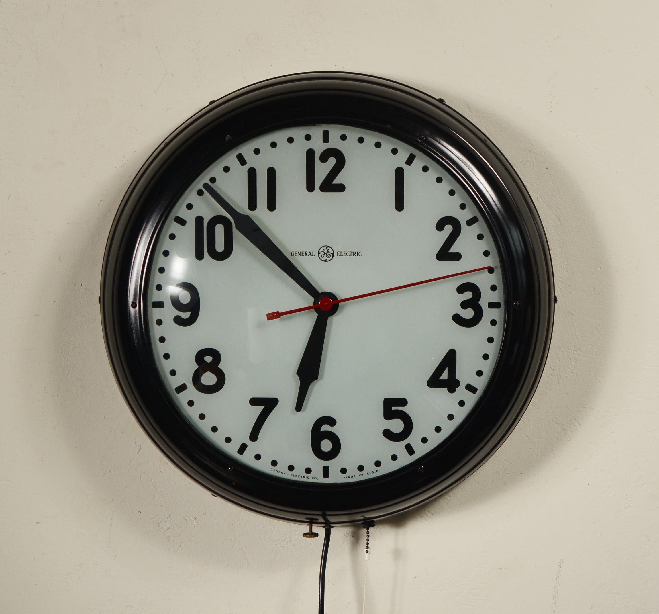 vintage electric wall clock
