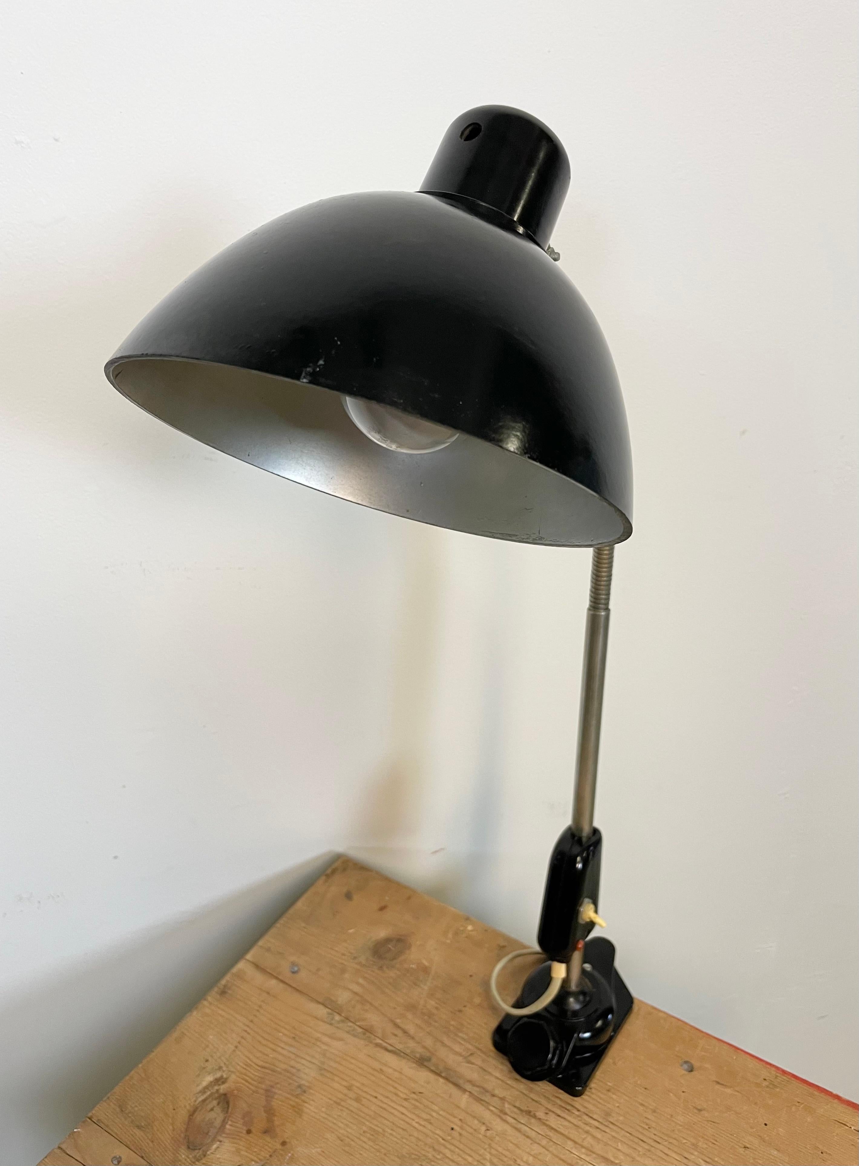 Industrielle deutsche Werkstatt-Tischlampe von Reif Dresden, 1950er Jahre im Angebot 7