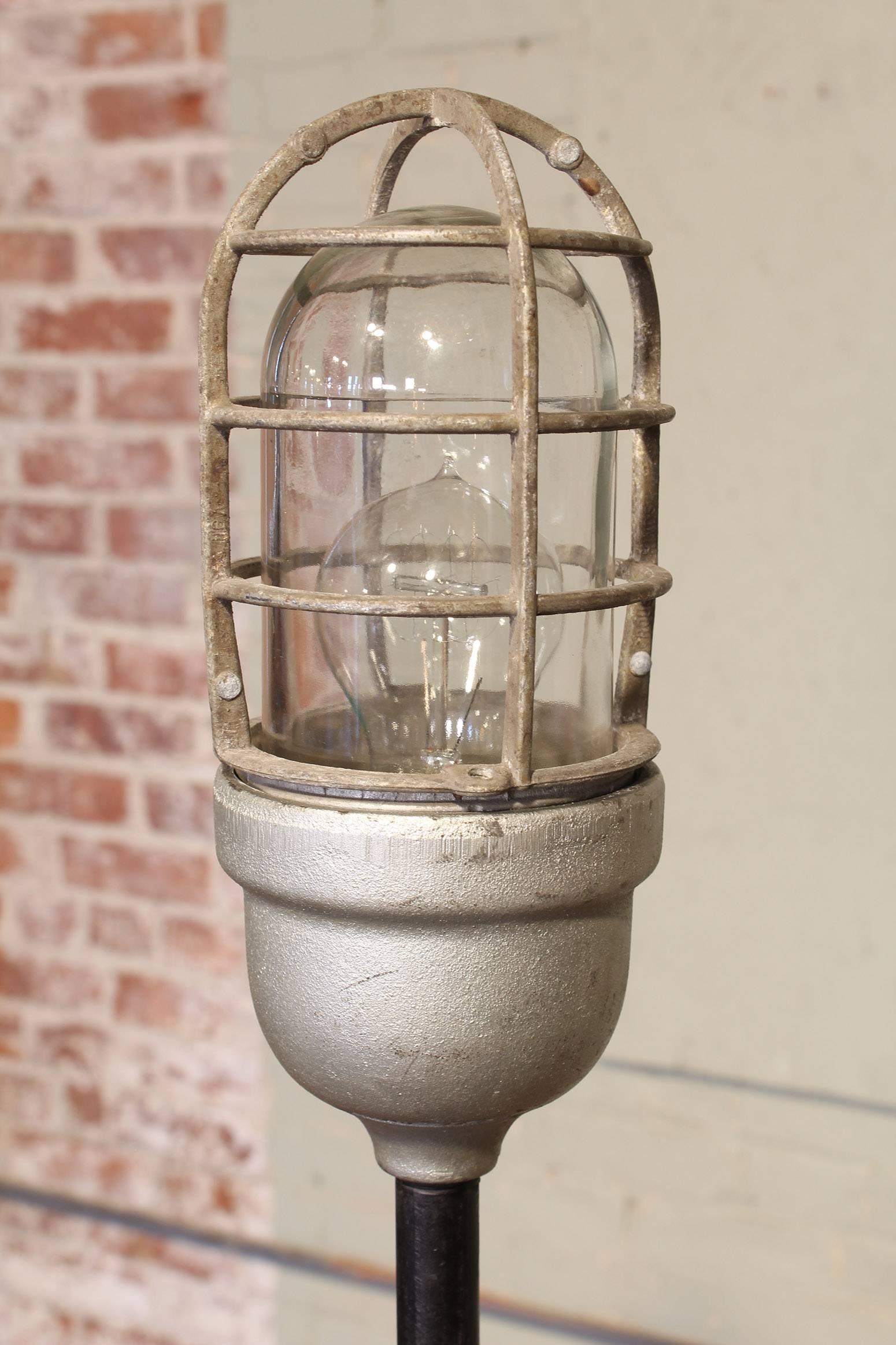 Steel Industrial 'Ghost' Stage Light or Floor Lamp