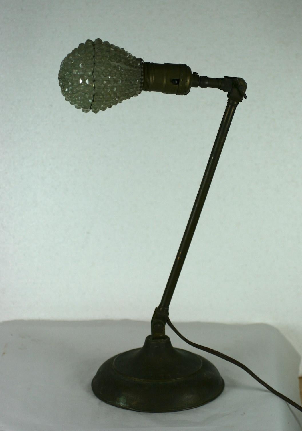 North American Industrial Glam Lamp For Sale