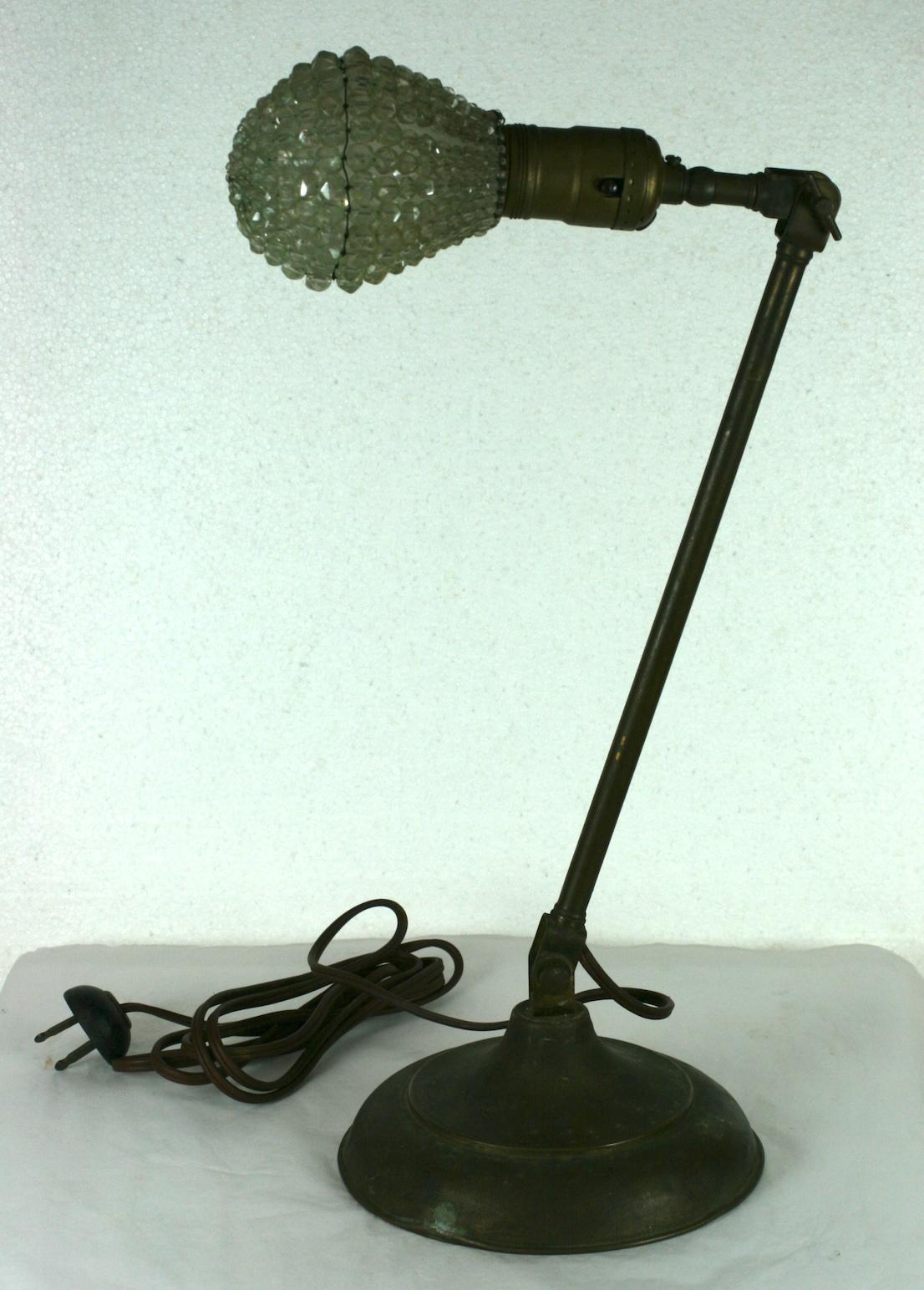 Industrial Glam Lamp In Good Condition For Sale In Riverdale, NY