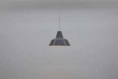 Industrielle grau emaillierte Metall-Fabrik-Pendelleuchten