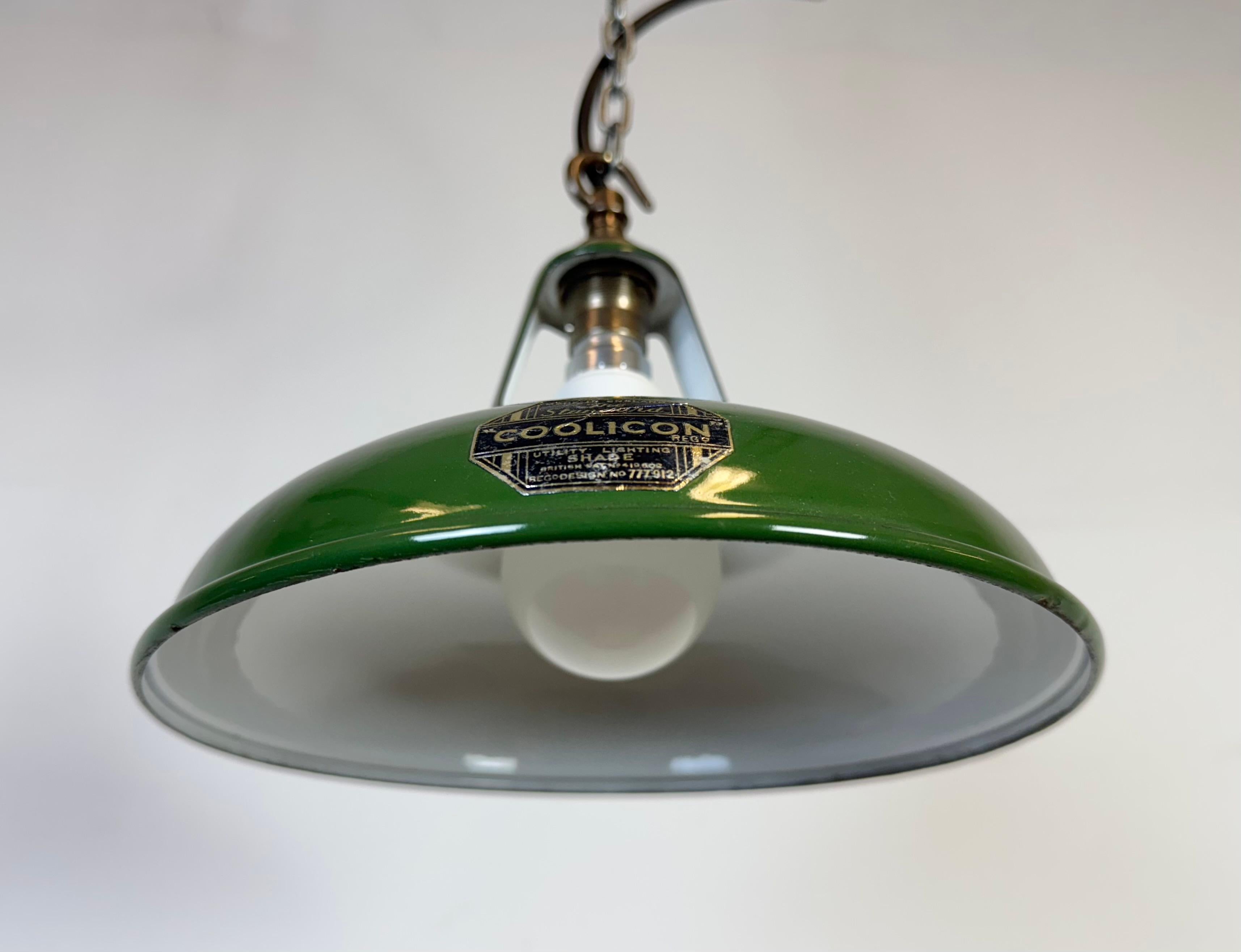 Lampada a sospensione industriale Greene & Greene Factory di Coolicon, anni '50 in vendita 1