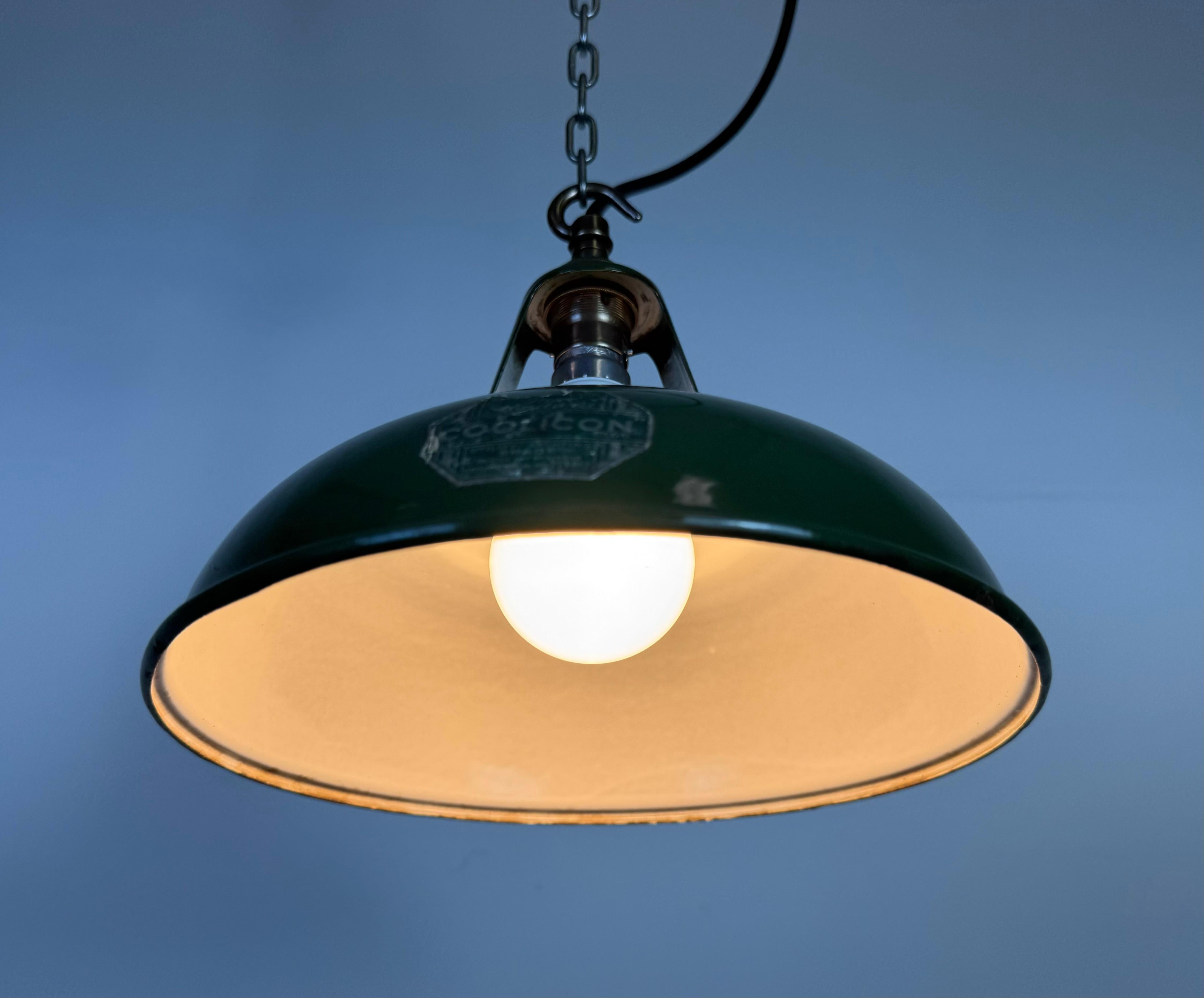 Lampada a sospensione industriale Greene & Greene Factory di Coolicon, anni '50 in vendita 2