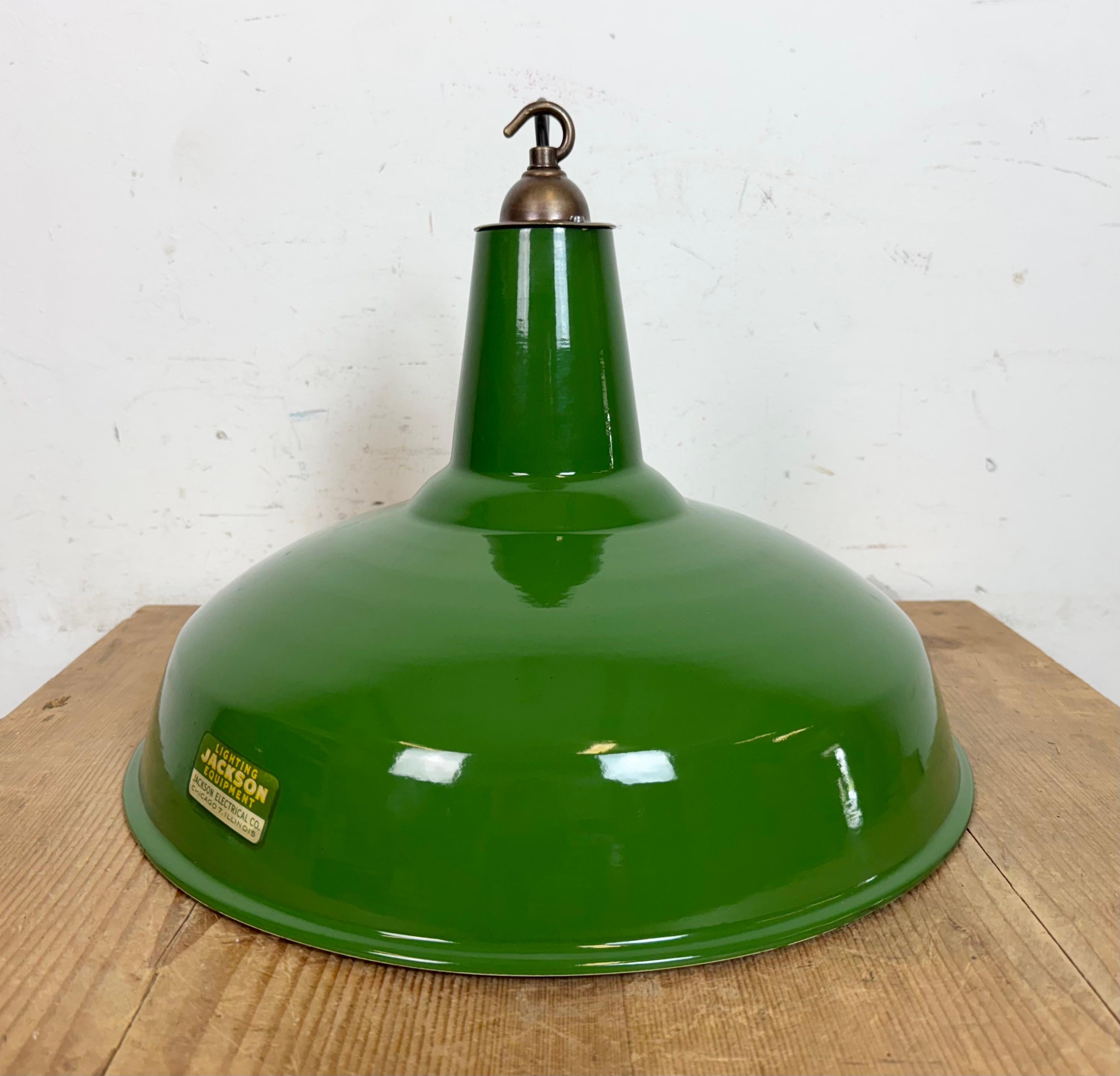 Lampada a sospensione industriale Greene & Greene Factory di Jackson Electrical Co. in vendita 3
