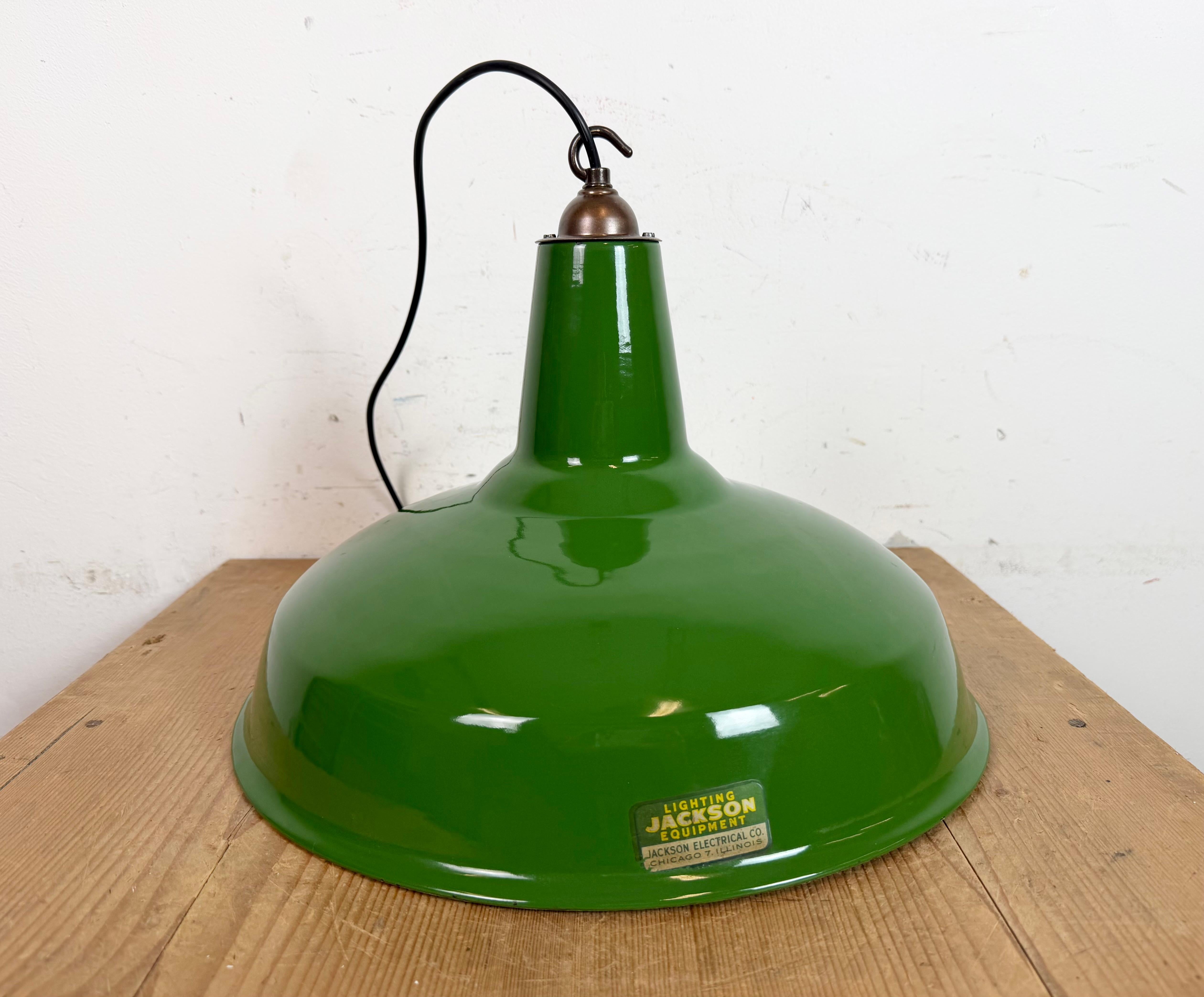 Lampada a sospensione industriale Greene & Greene Factory di Jackson Electrical Co. in vendita 4