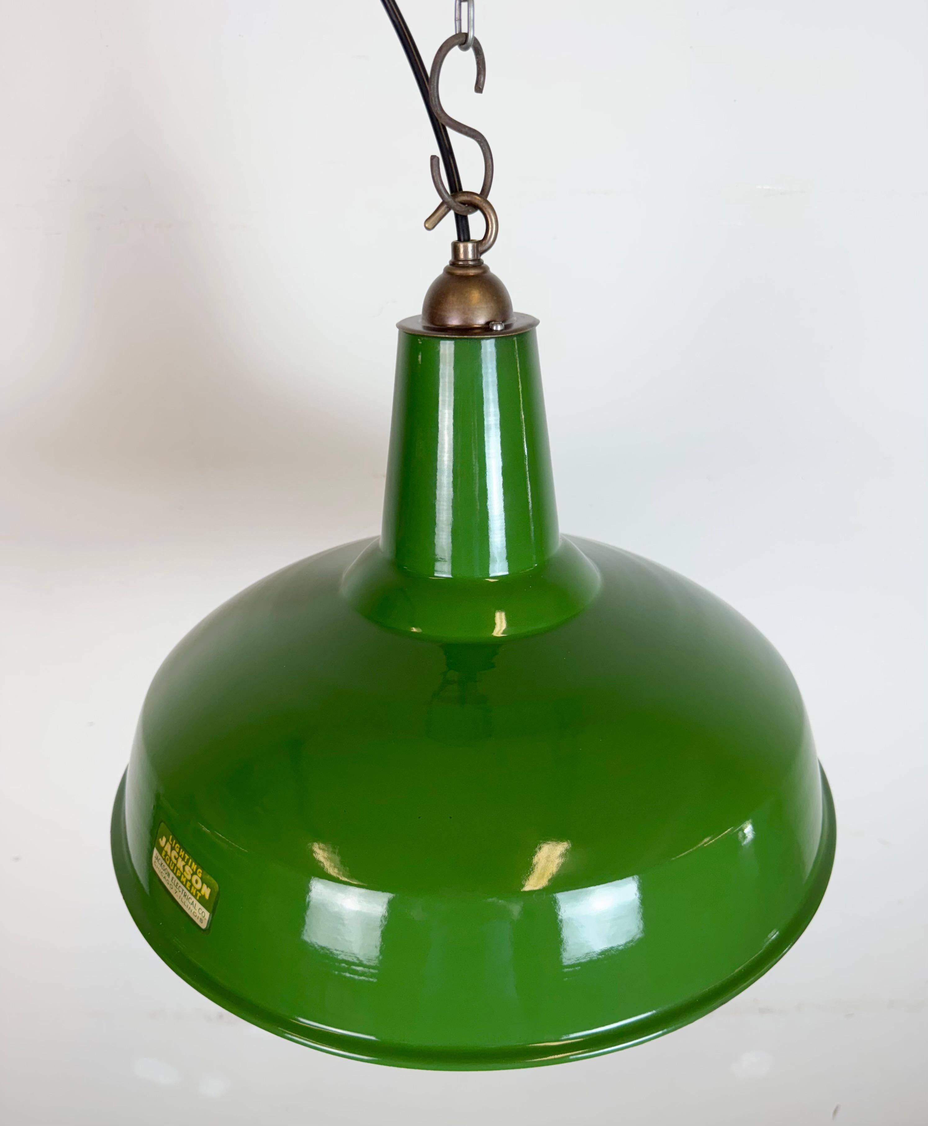 Lampada a sospensione industriale Greene & Greene Factory di Jackson Electrical Co. in vendita 1