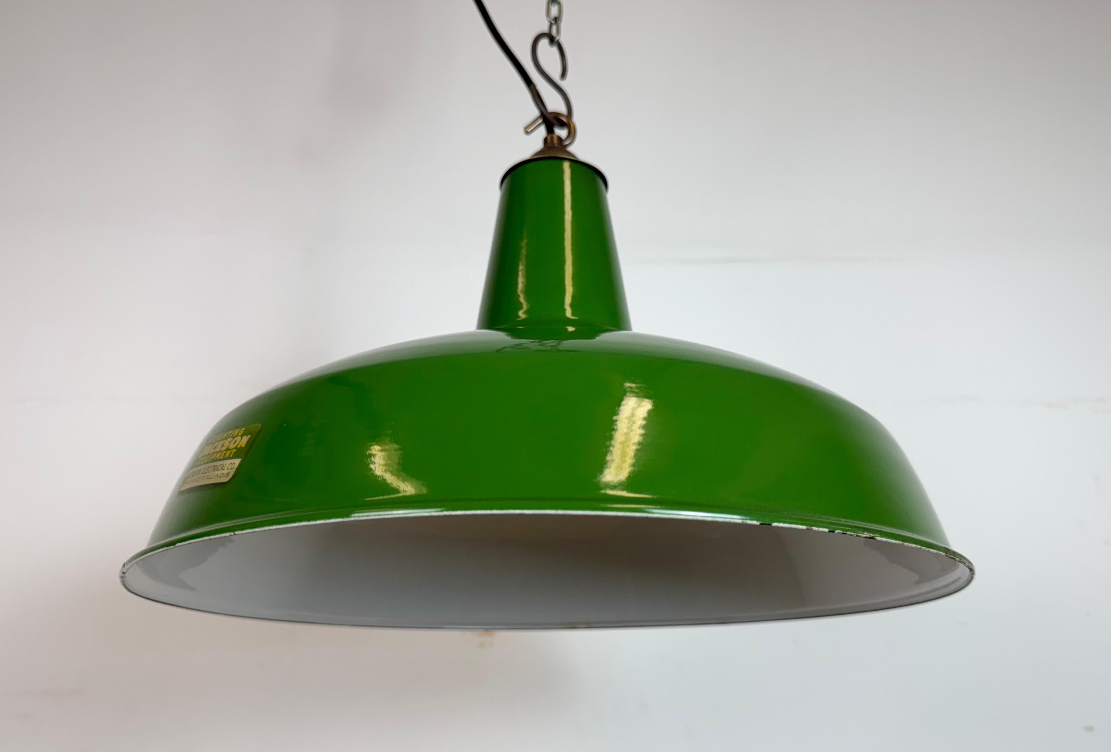 Lampada a sospensione industriale Greene & Greene Factory di Jackson Electrical Co. in vendita 2
