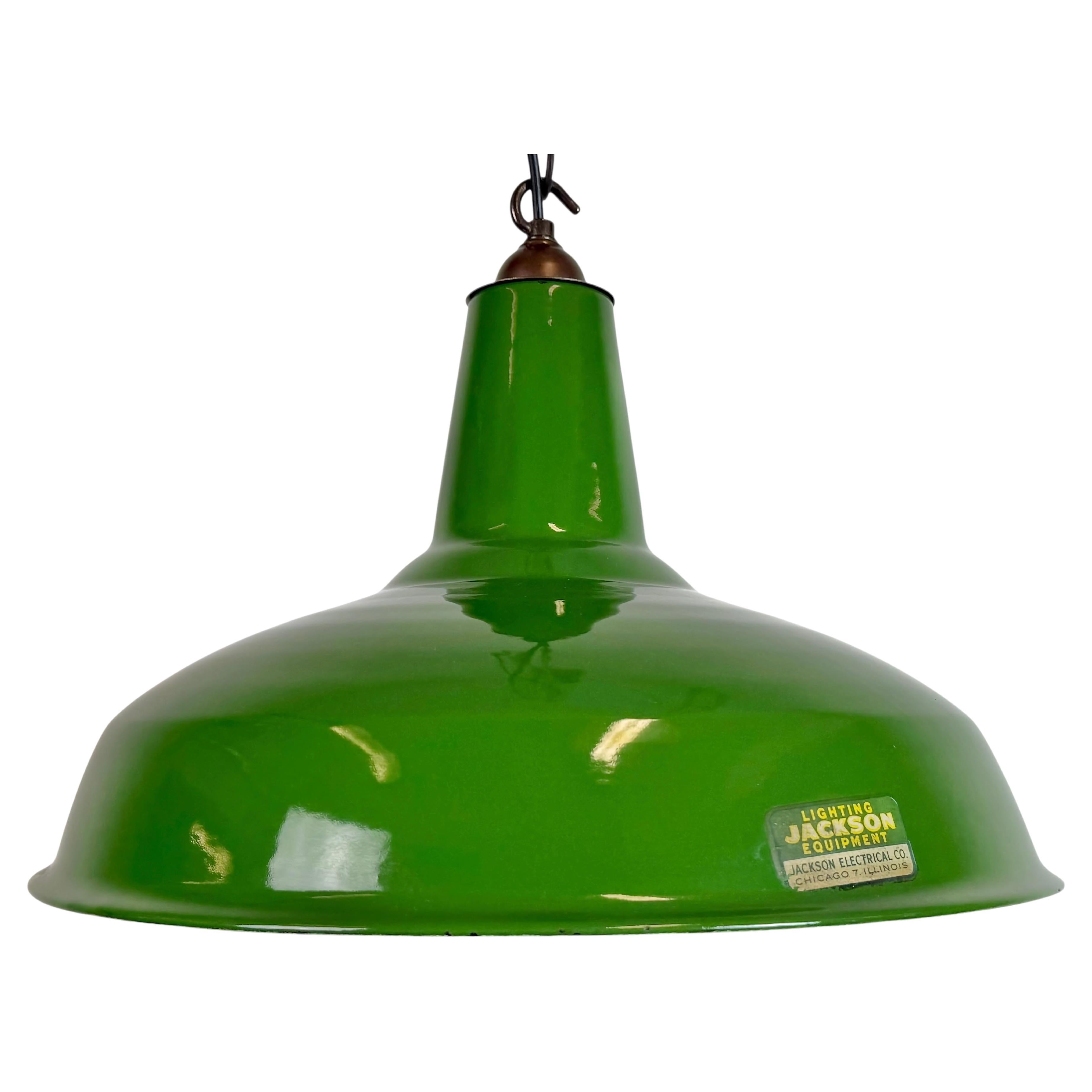 Lampada a sospensione industriale Greene & Greene Factory di Jackson Electrical Co. in vendita