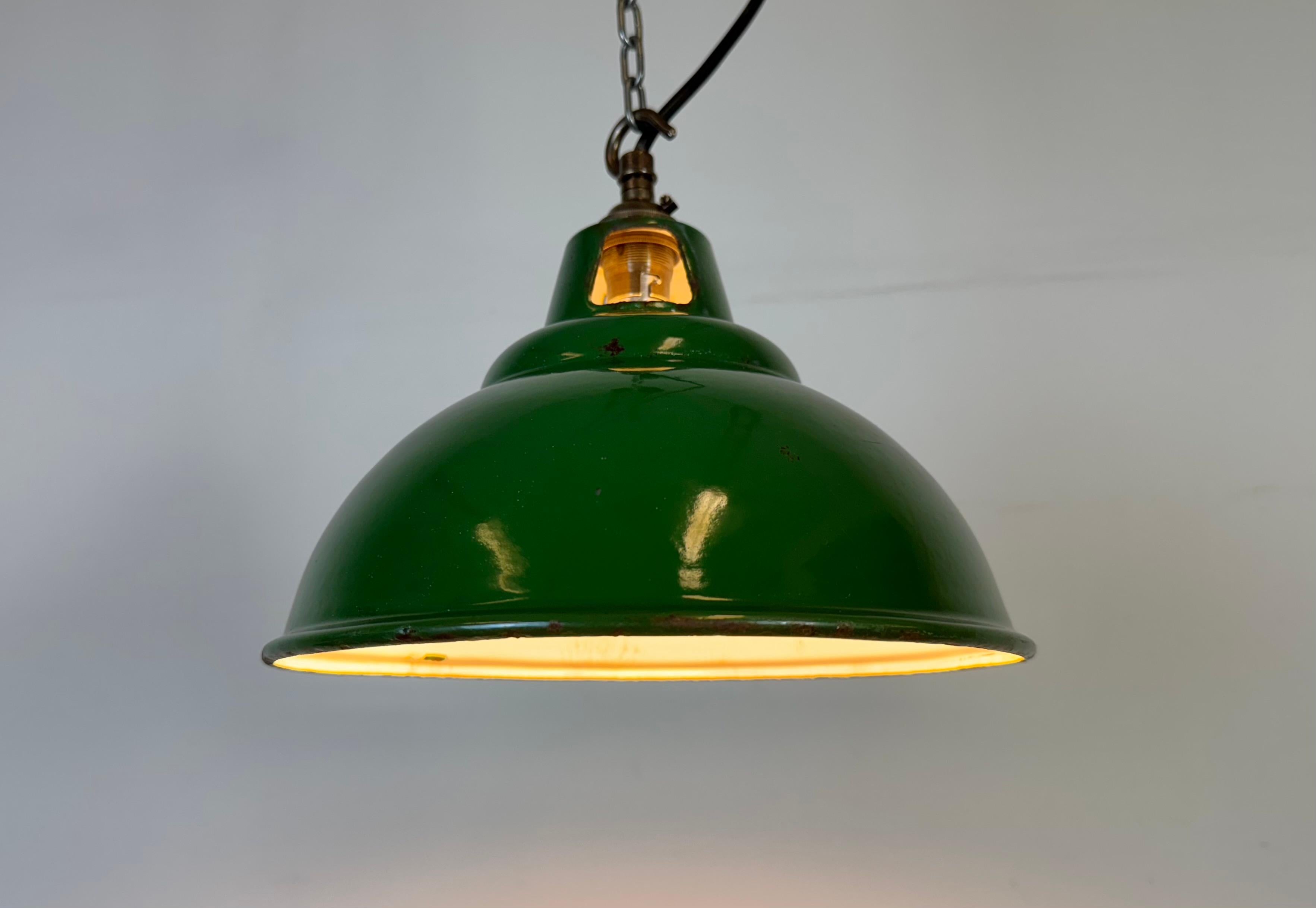 Lampada a sospensione industriale Greene & Greene Factory di Maxlume, anni '60 in vendita 4