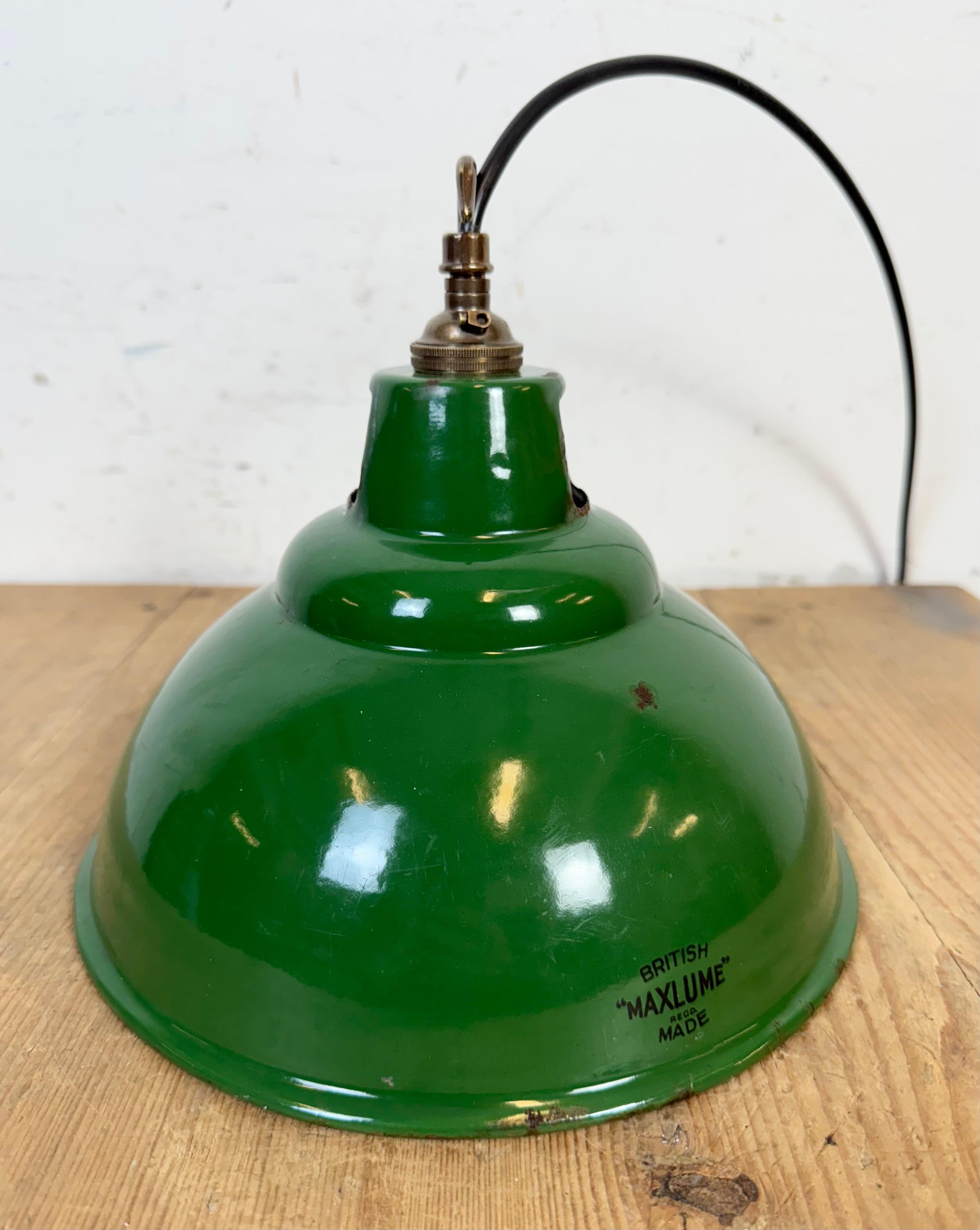 Lampada a sospensione industriale Greene & Greene Factory di Maxlume, anni '60 in vendita 7