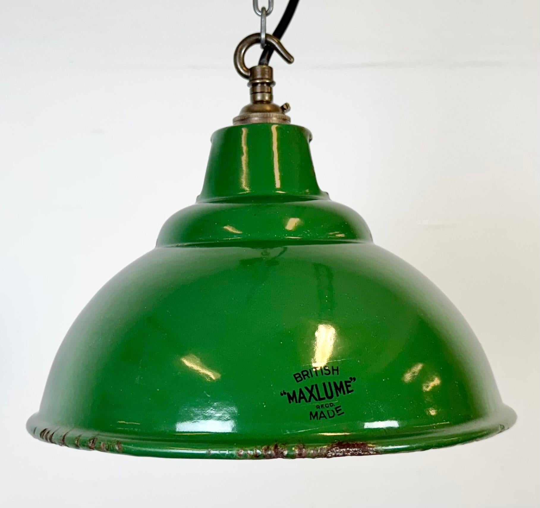 Industriale Lampada a sospensione industriale Greene & Greene Factory di Maxlume, anni '60 in vendita