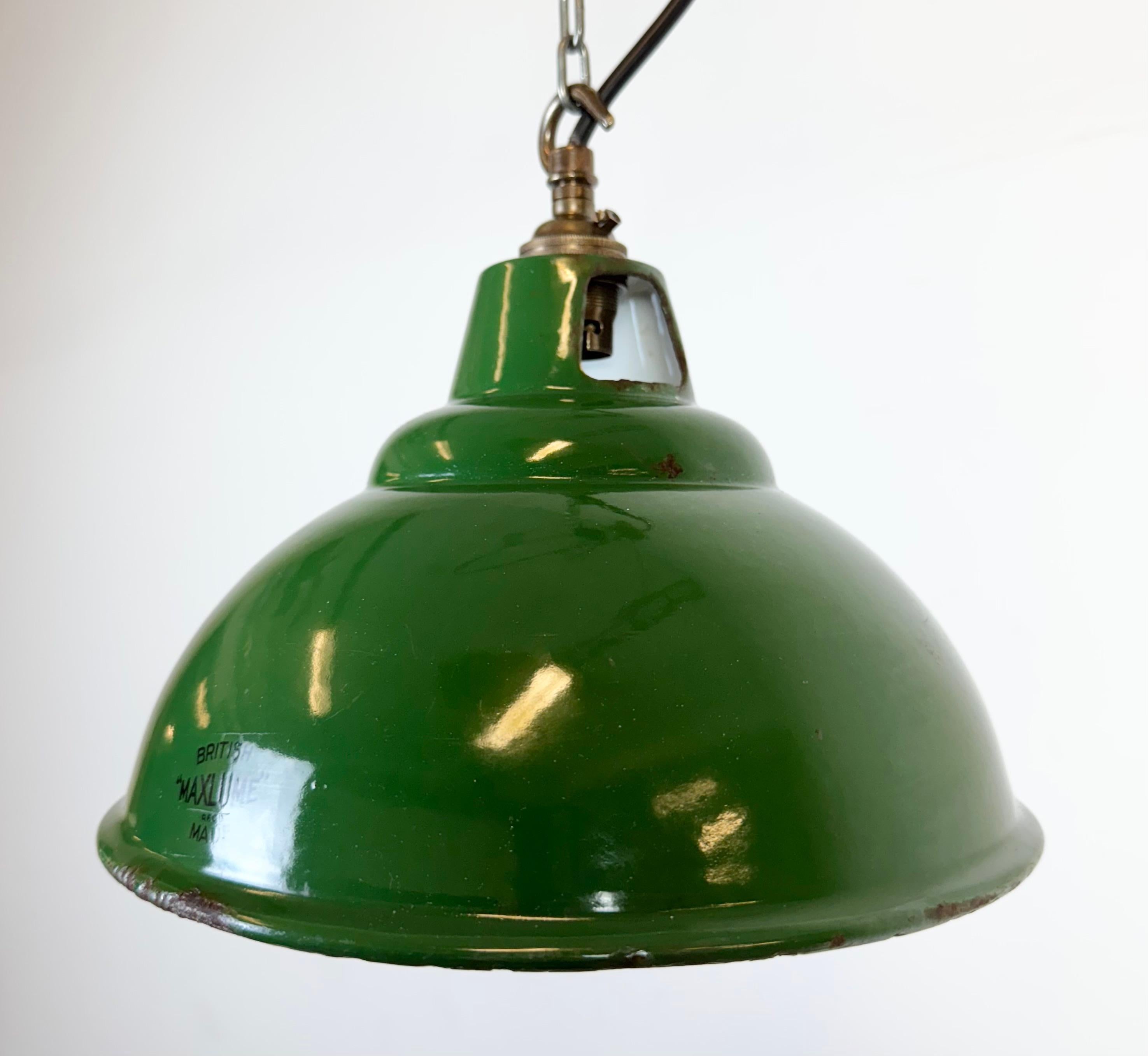 XX secolo Lampada a sospensione industriale Greene & Greene Factory di Maxlume, anni '60 in vendita