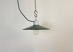 Industrial Green Enamel Light, 1970s