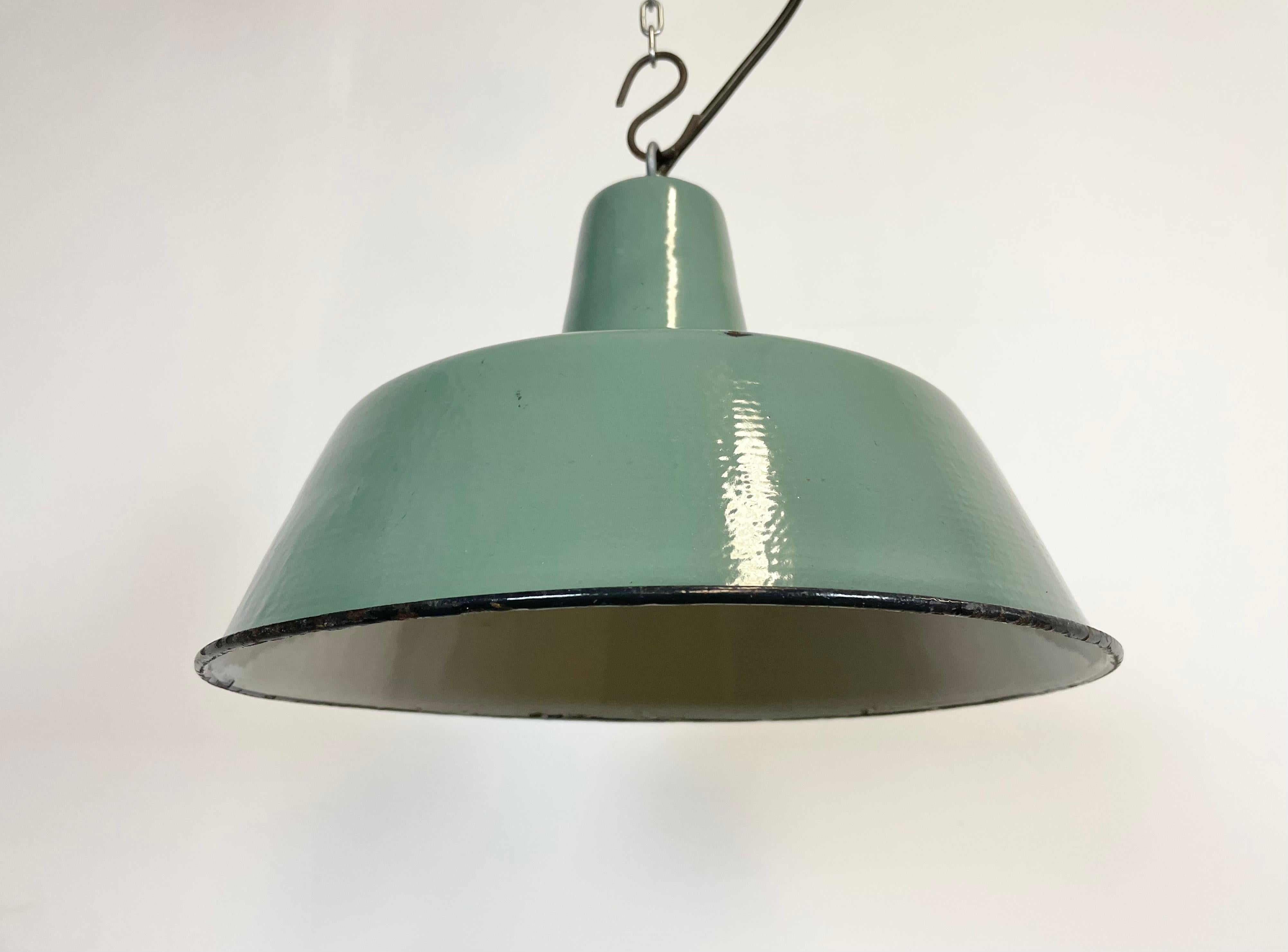 vintage green hanging lamp