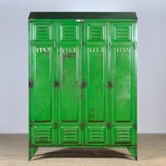 Industrial green locker, 1950s