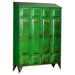 Casier industriel vert, années 1950
