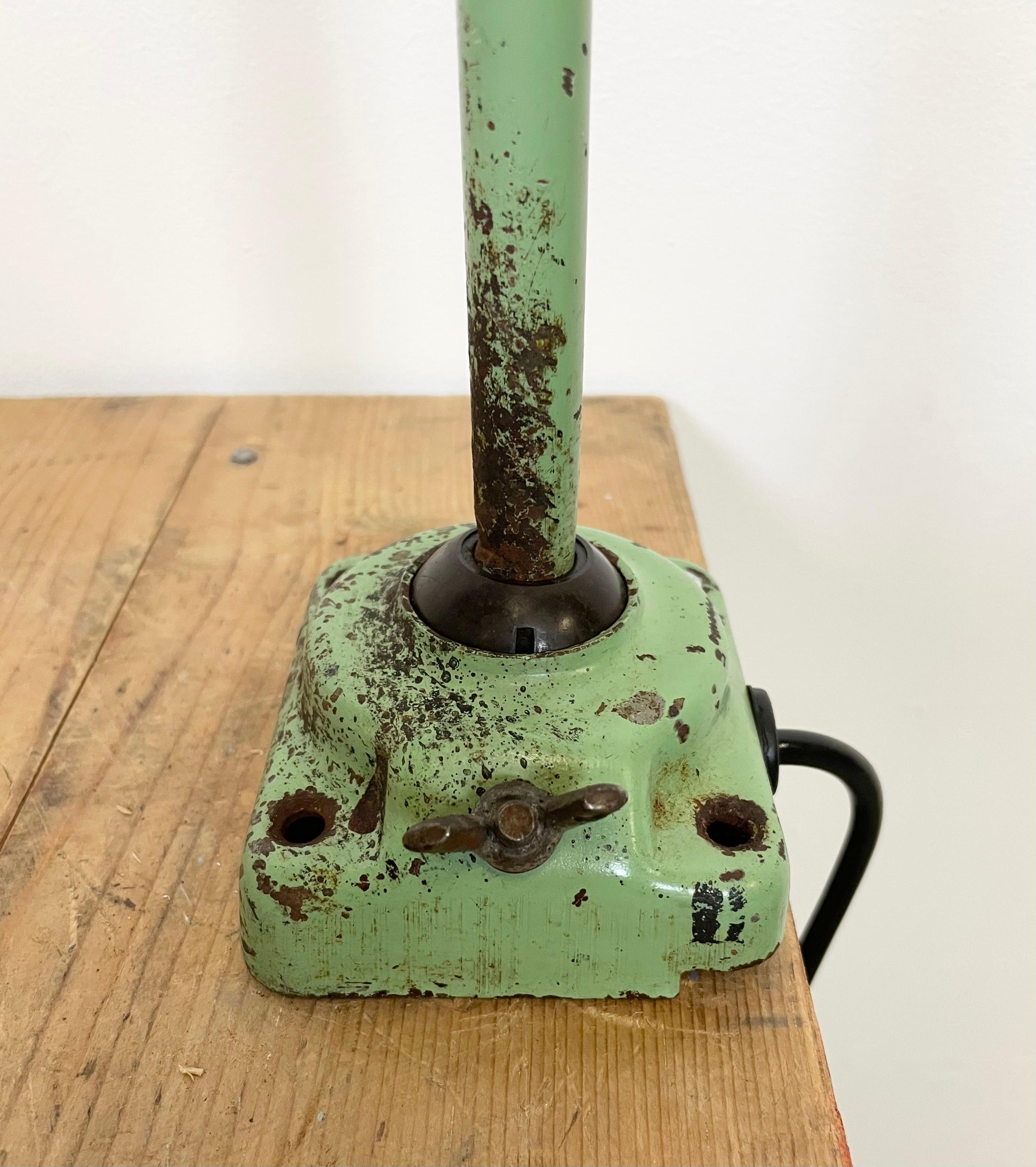 old green desk lamp