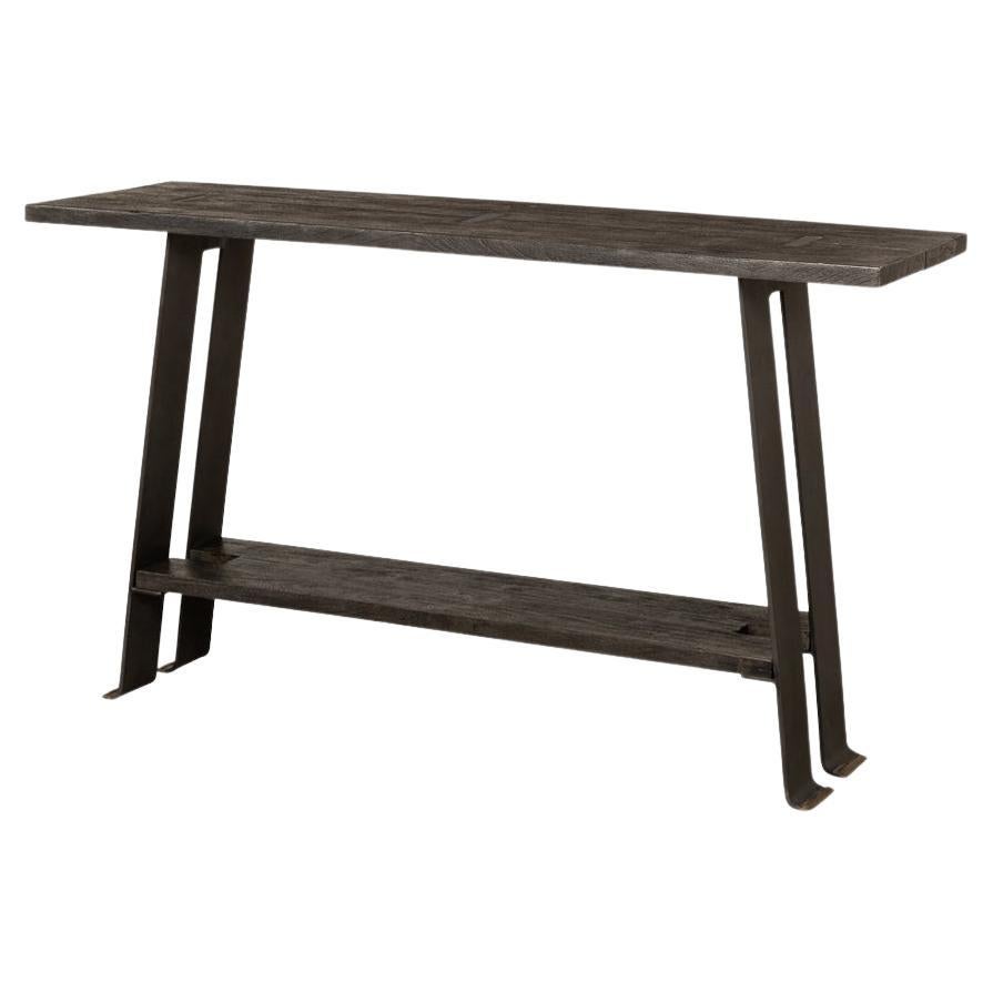 Grey Oak MarbleTop Console Table For Sale at 1stDibs grey oak