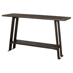 Industrial Grey Console Table
