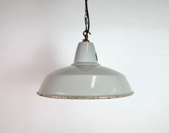 Industrial Grey Enamel Factory Pendant Lamp from Thorlux, 1960s