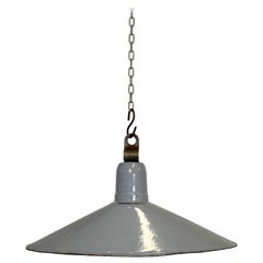 Industrial Grey Enamel Light, 1930s