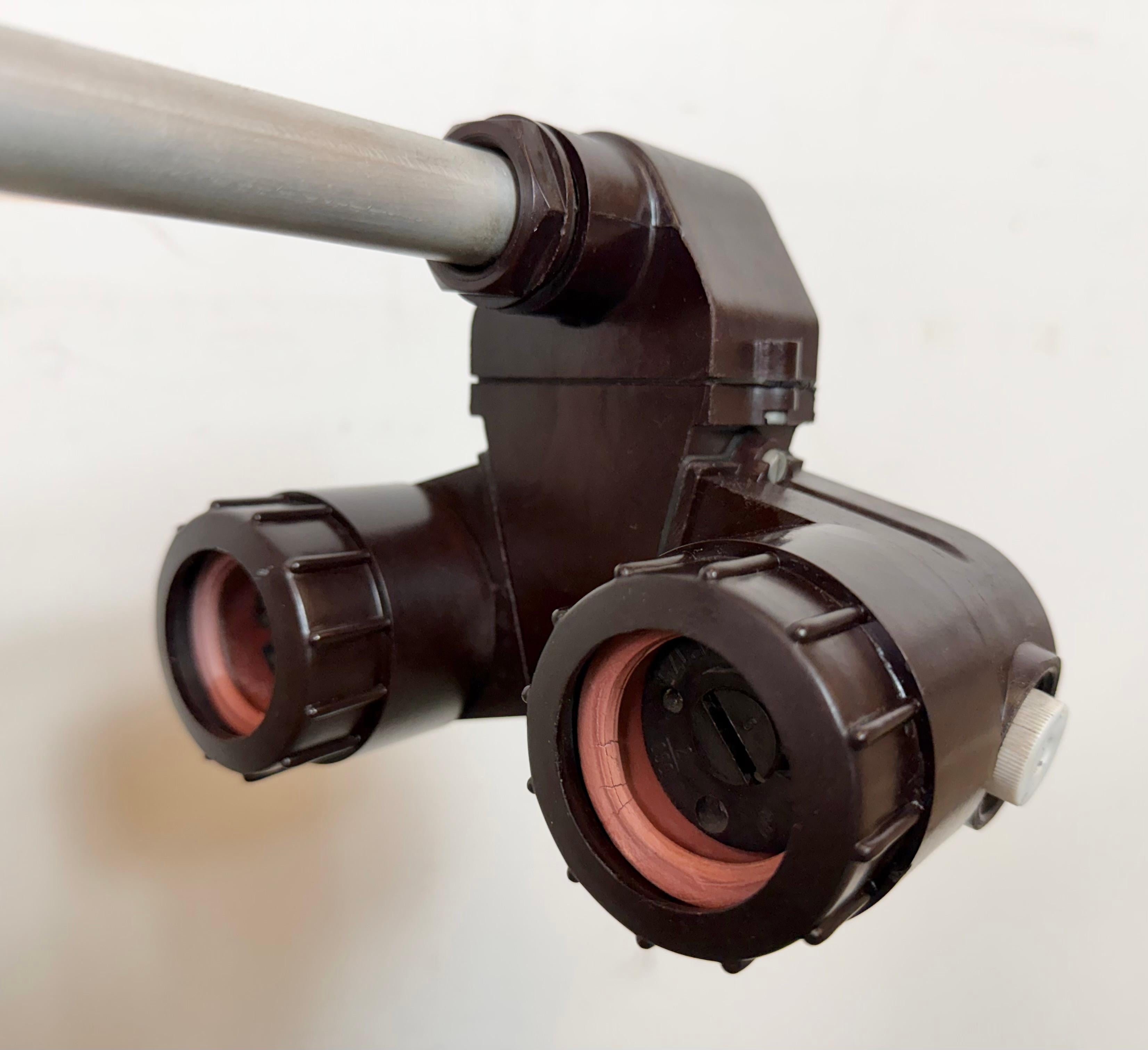 Industrielle graue Röhrenleuchte aus Elektrosvit, Industrie  1970s im Angebot 14