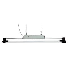 Tubo luminoso grigio industriale di Elektrosvit, 1970s